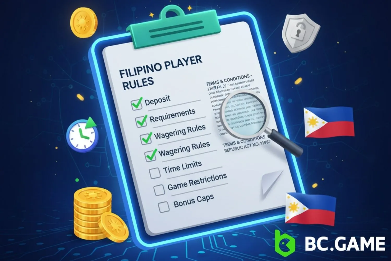 Rules and Conditions for Filipino Players